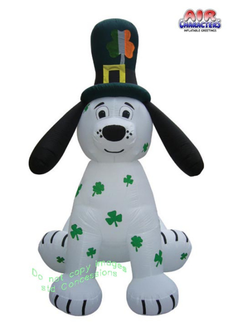 Puppy St Patrick's Day Inflatable